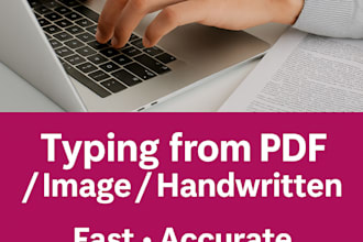 type or retype scanned, handwritten or PDF documents into editable word