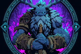 design a custom dnd, fantasy, sci fi, rpg animated game logo