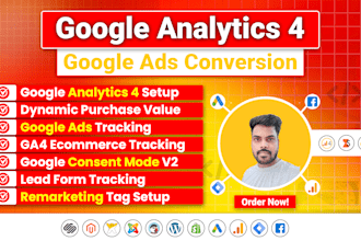 setup google ads conversion tracking, ga4 ecommerce tracking, analytics 4 by GTM
