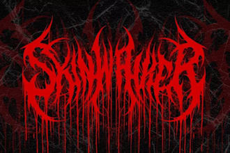 draw black, slam, or death metal logo for your band