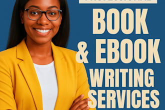 be your ghost book writer, ghostwriter, ebook writer
