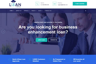 design mortgage, broker, business loan wordpress website