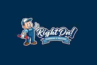 design plumbing heating company logo