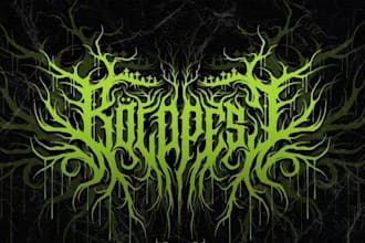 design a logo for metal bands, rock, death metal, grindcore, deathcore