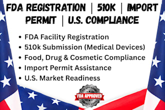 do fda registration food drug cosmetics  compliance import permit 510k