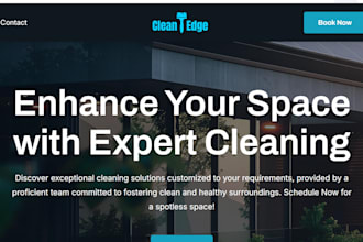 develop handyman website and cleaning website on wix website
