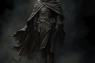 create any kind of dark fantasy scary horror character