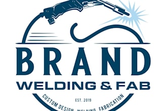 create a vintage outdoor welding logo