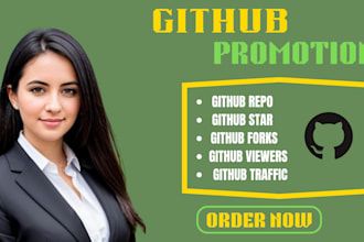 do github organic promotion to gain stars increase followers traffics