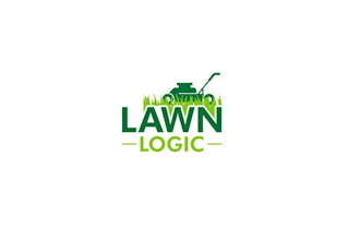 design powerful fun lawn care company logo