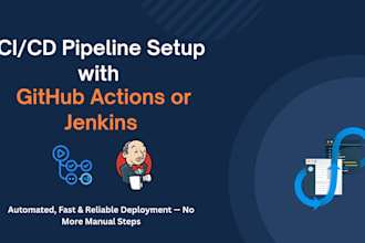 build a ci cd pipeline with jenkins or github actions