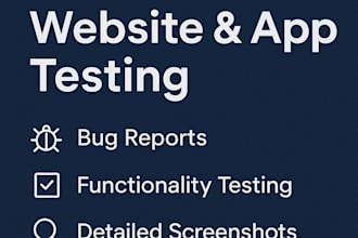 be your QA tester