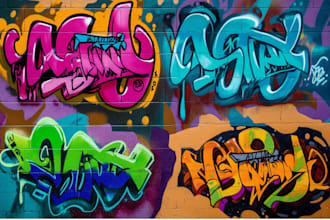 create graffiti pop art designs and murals