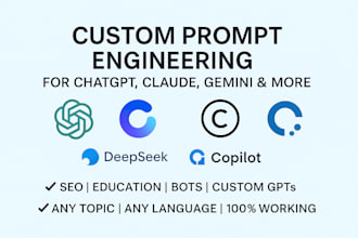 write custom prompts for chatgpt, claude, gemini, ai