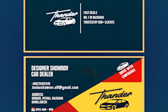 create a stylish business card design