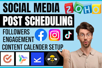 do social media post schedule via socialbee planable kontentino coschedule zoho