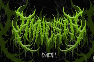 design a thrash metal and heavy metal logo