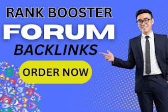build 65 forum posting manual backlinks high domain authority