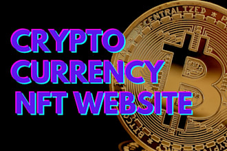 design a unique secure crypto website or token landing page