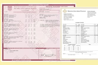 design college university school diploma degree custom transcript