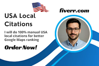 create USA local citations and business listings for SEO
