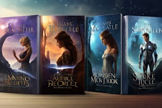 design fantasy, romance and sci fi book covers