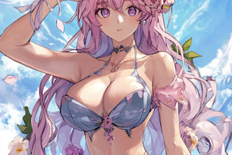 draw custom anime character, fanart, and manga art