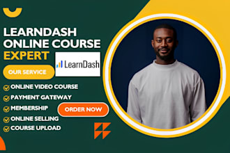 build learndash wordpress lms elearning website with payment integration