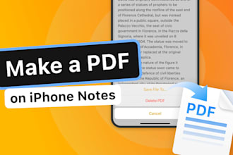 convert your notes into aesthetic PDF document