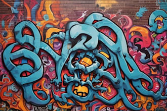 make graffiti text art for your logo, word or business
