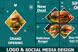 do creative logo design and pro social media design