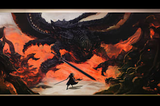 do manga page custom dark berserk style art