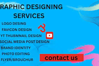 your expert graphic design for logo, yt thumbnail,  favicon