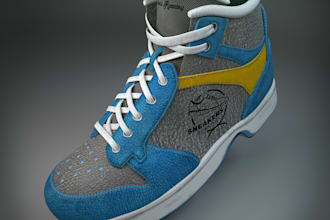 do 3d shoe, 3d shoe modeling, 3d shoe 3d footwear design and animation