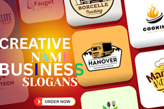 design crative unique best business name idea and slogans