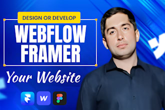 design or develop modern framer or webflow website or do figma to framer