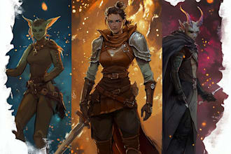 draw your dnd character art