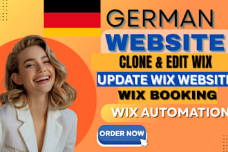 german wix website,clone wix edit wix booking update wix website wix automation
