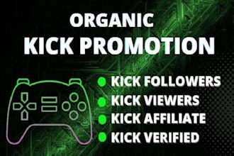 drive real time viewers to your kick channel using influencer outreach