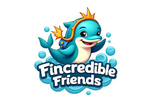 design dolphin mascot logo with creative concepts