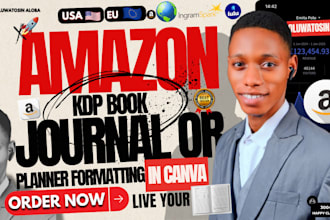 format your journal on canva for amazon kdp book publishing