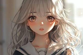 make japanese anime and manga illustration