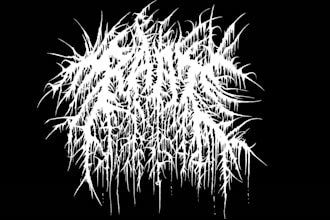 create psychedelic, stoner, rock, metal for your band logo