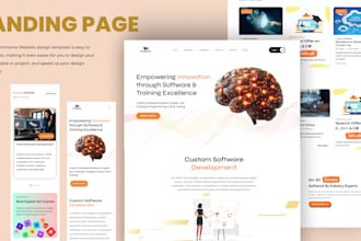 do attractive landing page figma design