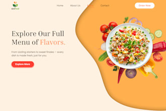 do attractive landing page figma design