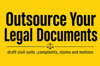 draft civil suits ,complaints, claims and motions