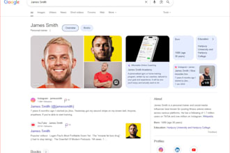 create, edit and claim google knowledge panel for person
