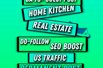 guest post on home, kitchen, real estate blogs high da