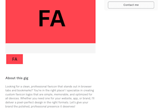 create unique and amazing favicon logo design