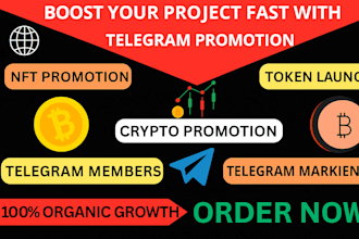 promote crypto memecoin solana nft token telegram promotion